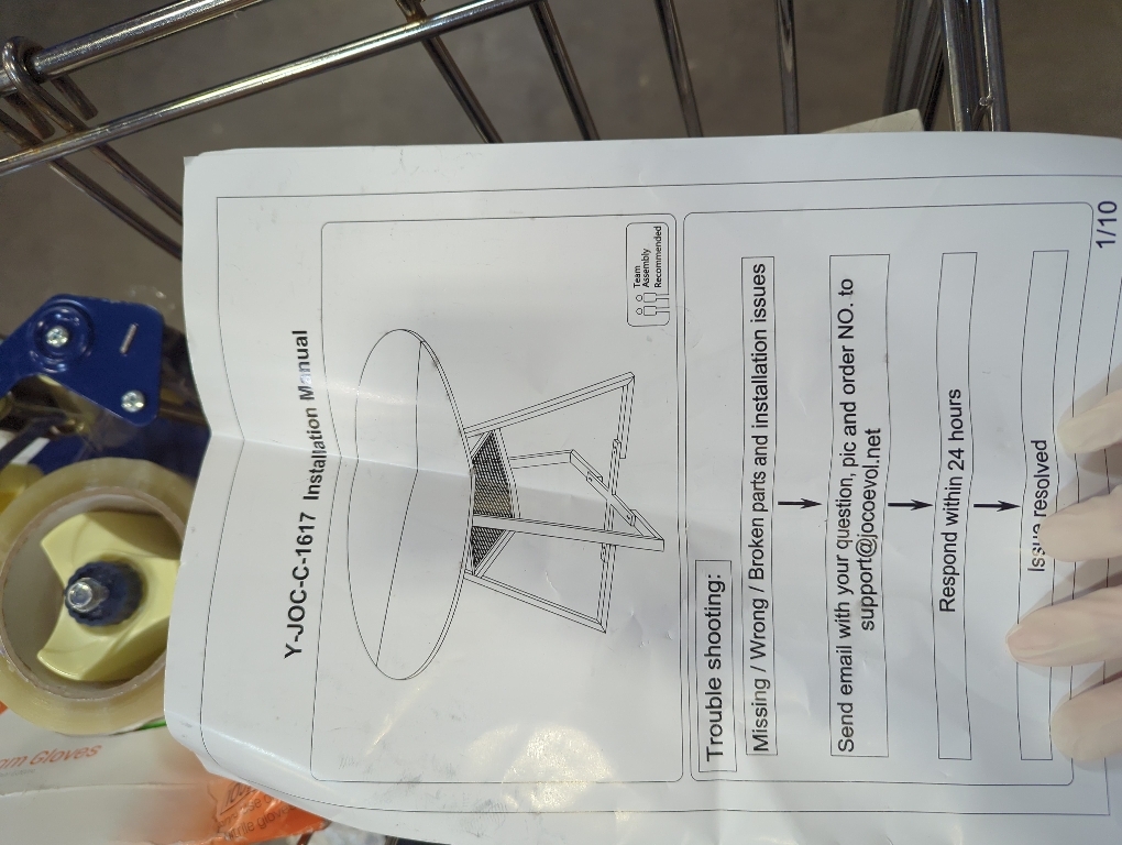 YUUIJOAA Round Dining Table for 2-4 People,42 Inch Dining Room Table,Modern Circle Kitchen Table with Storage Shelf and Metal Legs for Dining Room,Kitchen,Black (Table Only)