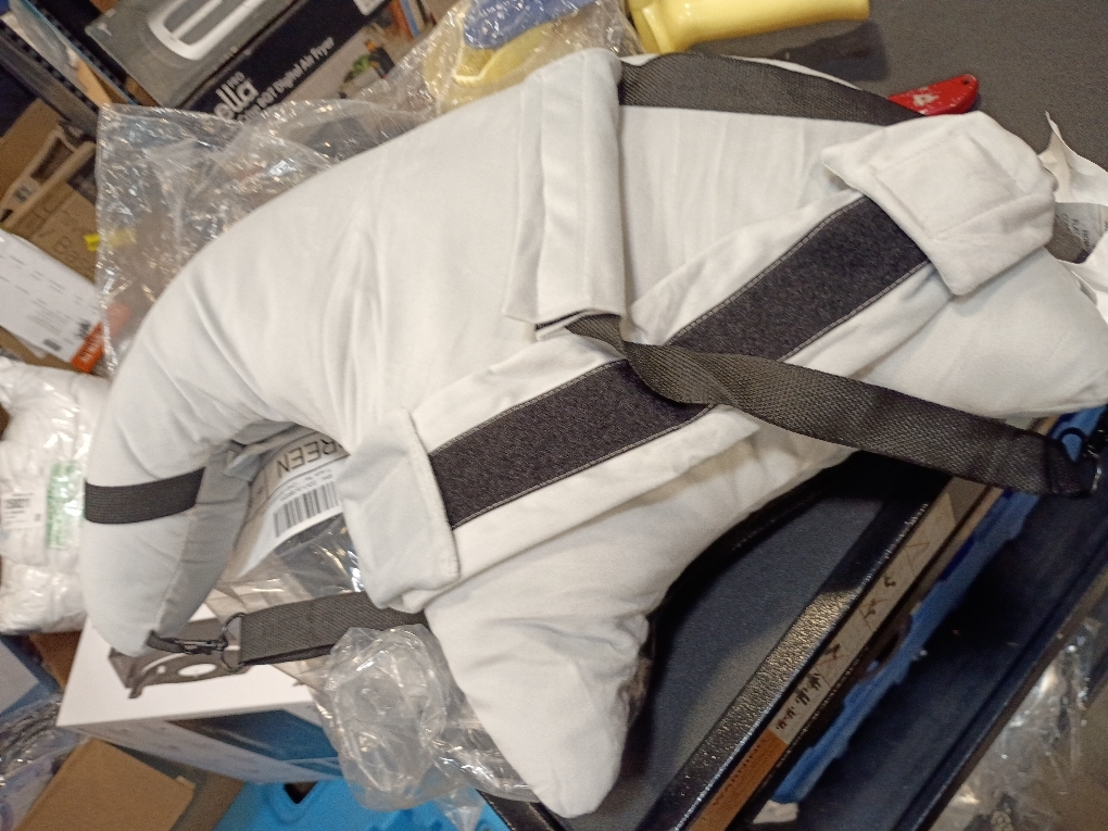 HARBOREST Shoulder Surgery Pillow with Straps & Pocket - Shoulder Pillow for Shoulder Pain, Rotator Cuff Pillow for Sitting, Relief Pillow (Light Grey)