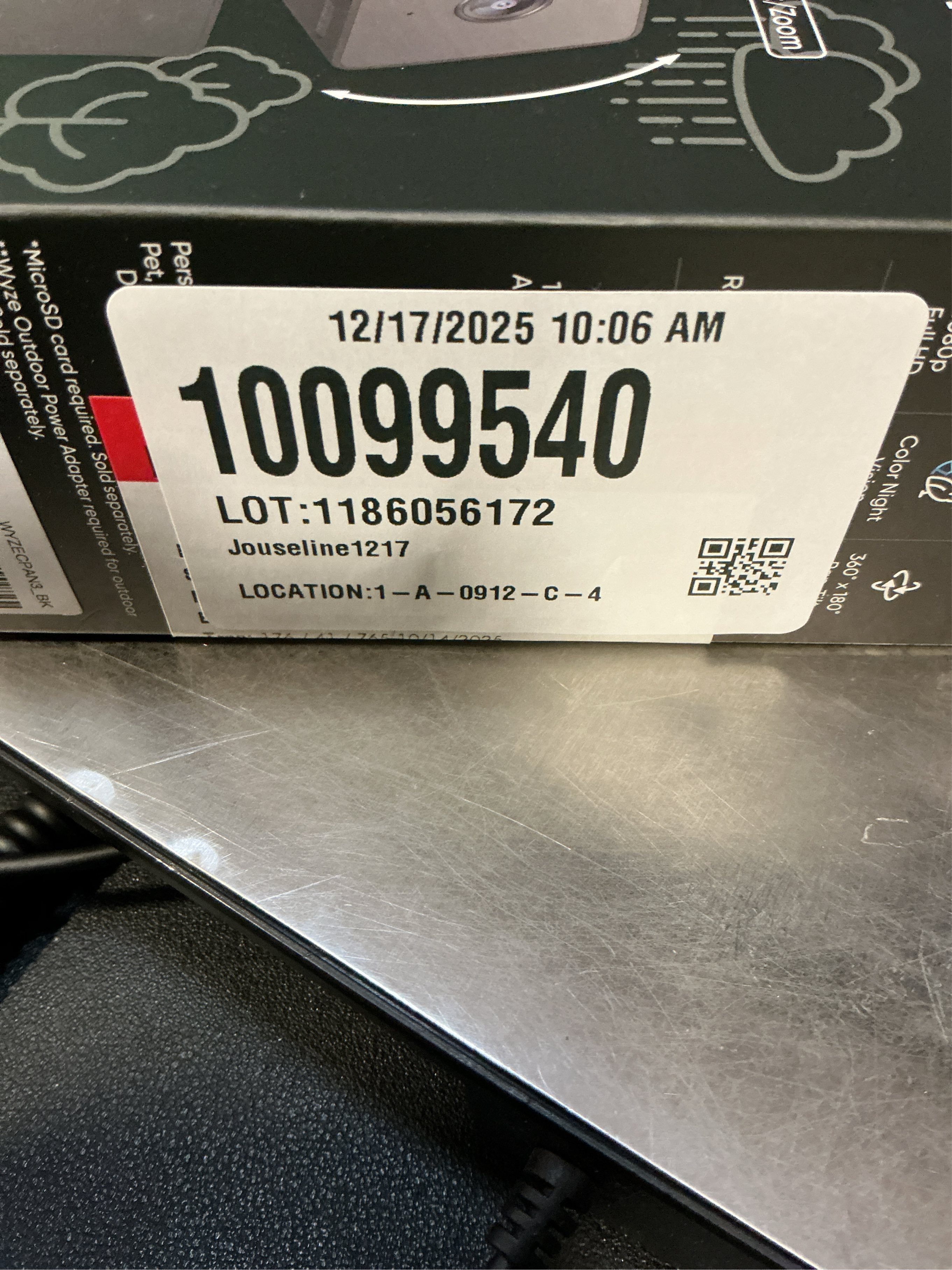 WYZE Cam Pan v3 Indoor/Outdoor IP65 1080P 360° Pan/Tilt/Zoom WiFi Smart Home Security Camera, Motion Tracking for Baby/Pet, Color Night Vision, Works with Alexa&Google Assistant, Free Expert Setup