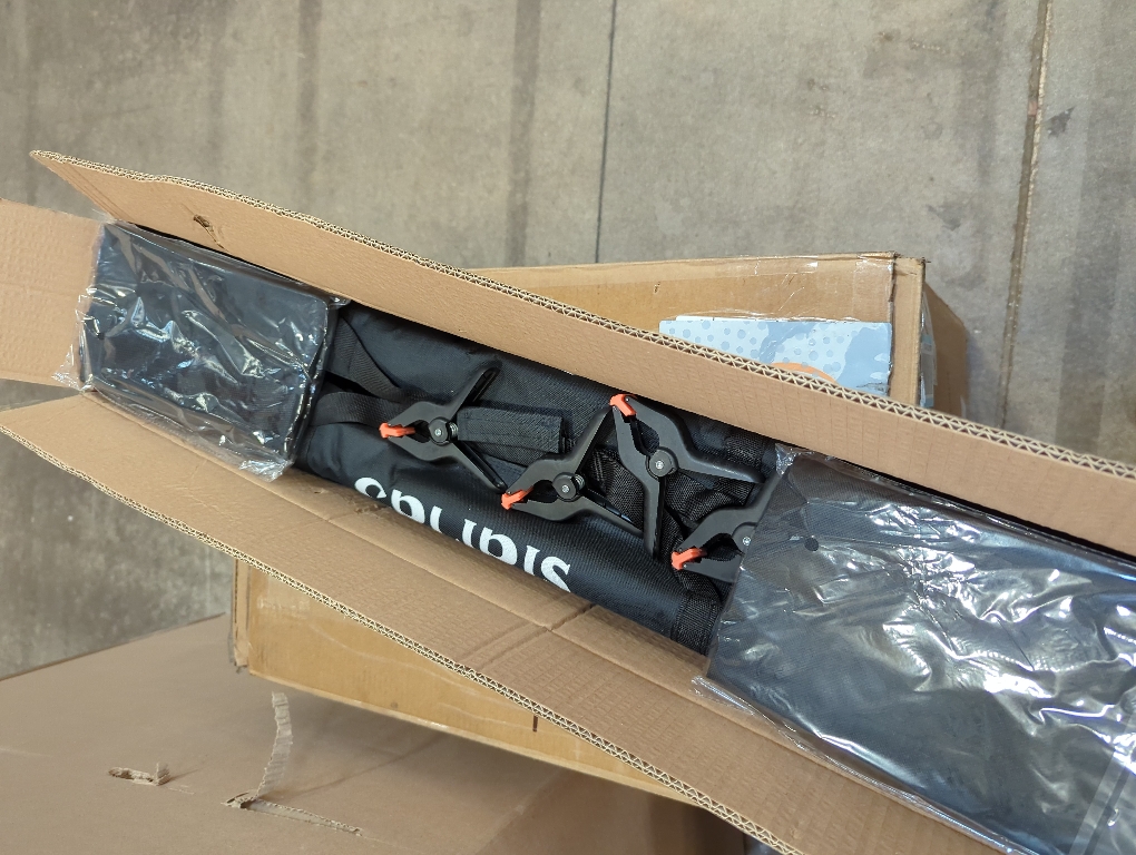 Backdrop Stand for Parties, 8.5x10ft Adjustable Background Support System for Events Decoration, Baby Shower, Photography with Spring Clamps, Backdrop Clip, Sandbag and Carrying Bag