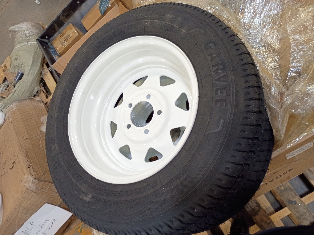 GarveeTech ST205/75D15 Trailer Tire and Wheel Assembly, 5 Lug, Set of 2