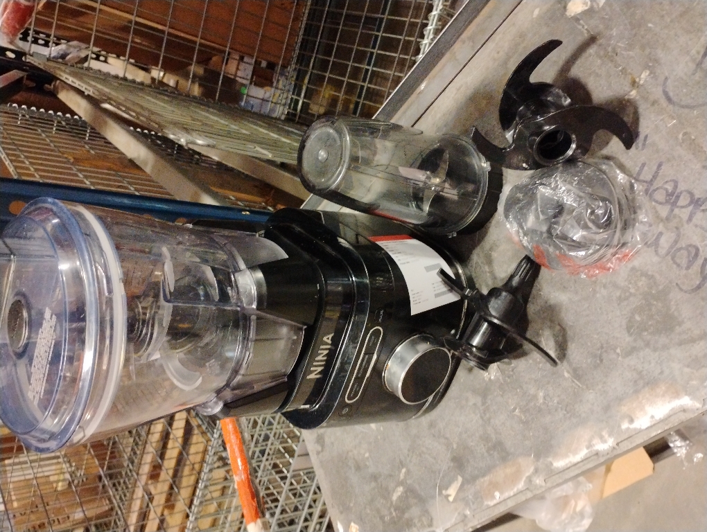 Ninja Kitchen System | All-in-One Food Processor & Blender | With 8-Cup Bowl & (1) 24 oz. To-Go Cup | For Smoothies, Cookie Dough, Salsas, Cole Slaw & More | 1800 Watt | Black | TB401