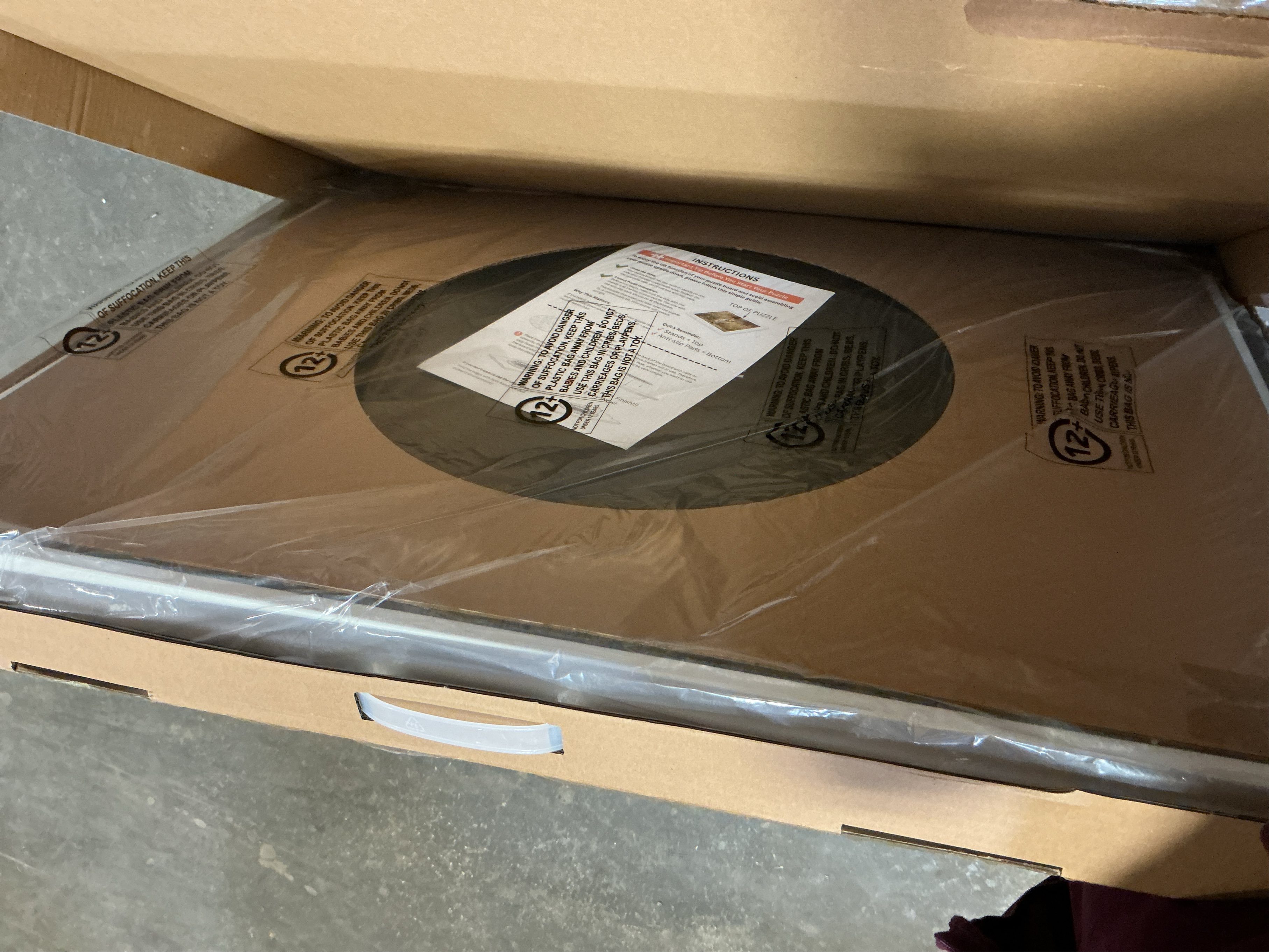 WELGEE 1500 Pieces 2-in-1 Tilting & Rotating Puzzle Board with Drawers and Cover, 35x27 Portable Spinning Plastic Jigsaw Puzzle Table for Adults, Upgraded Lazy Susan