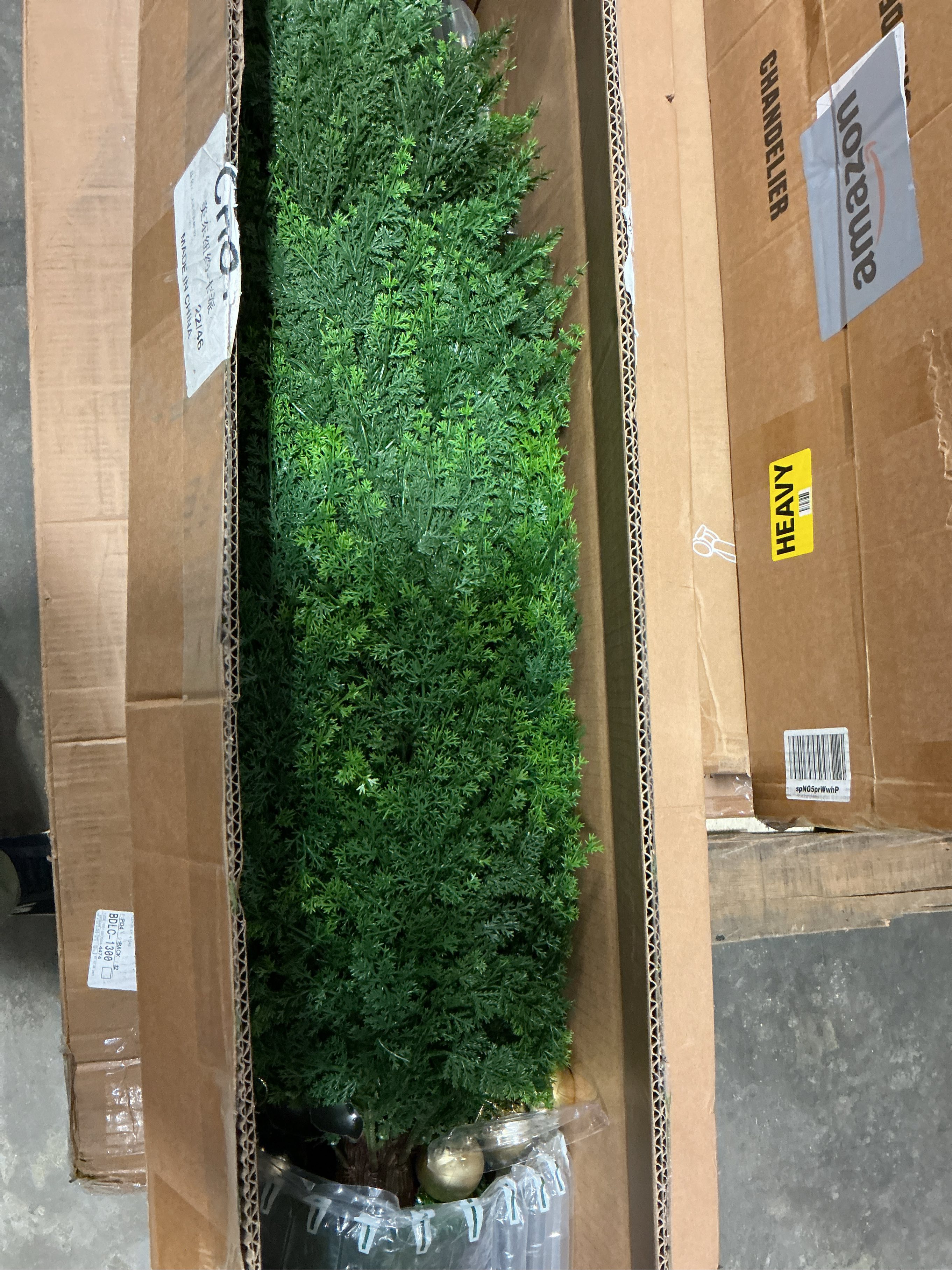 4FT Artificial Cedar Topiary Trees Set of 2, Extra Dense Foliage UV Resistant Fake Plants for Front Porch Christmas Decor, Lifelike Fake Trees Outdoor Indoor Home