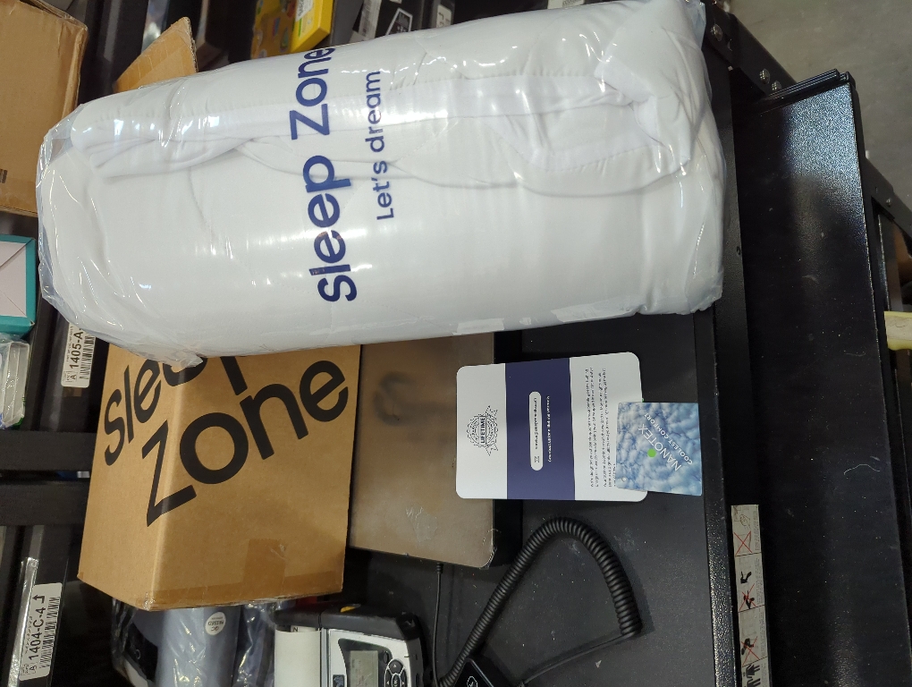 Sleep Zone Mattress Topper Twin Size, Extra Thick Fitted ...