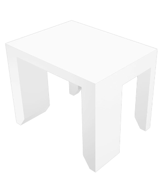 White Bookcase Connector Fit