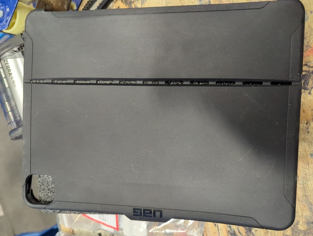 URBAN ARMOR GEAR UAG iPad Pro 12.9-inch (4th Gen, 2020) Case Slim Heavy-Duty Tough Military Drop Tested Rugged Protective Cover with Apple Pencil Holder (Requires Smart Keyboard Folio), Scout Black