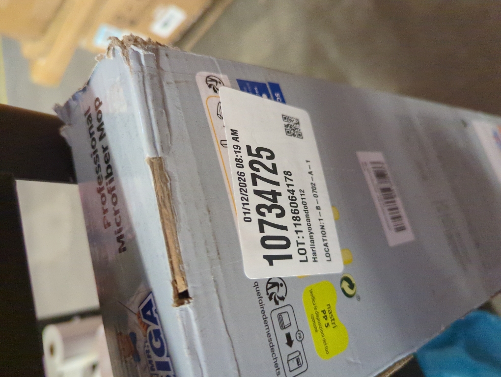 MR.SIGA Professional Microfiber Mop for Hardwood, Laminate, Tile Floor Cleaning, Stainless Steel Telescopic Handle - 3 Reusable Flat Mop Refills and 1 Dirt Removal Scrubber Included