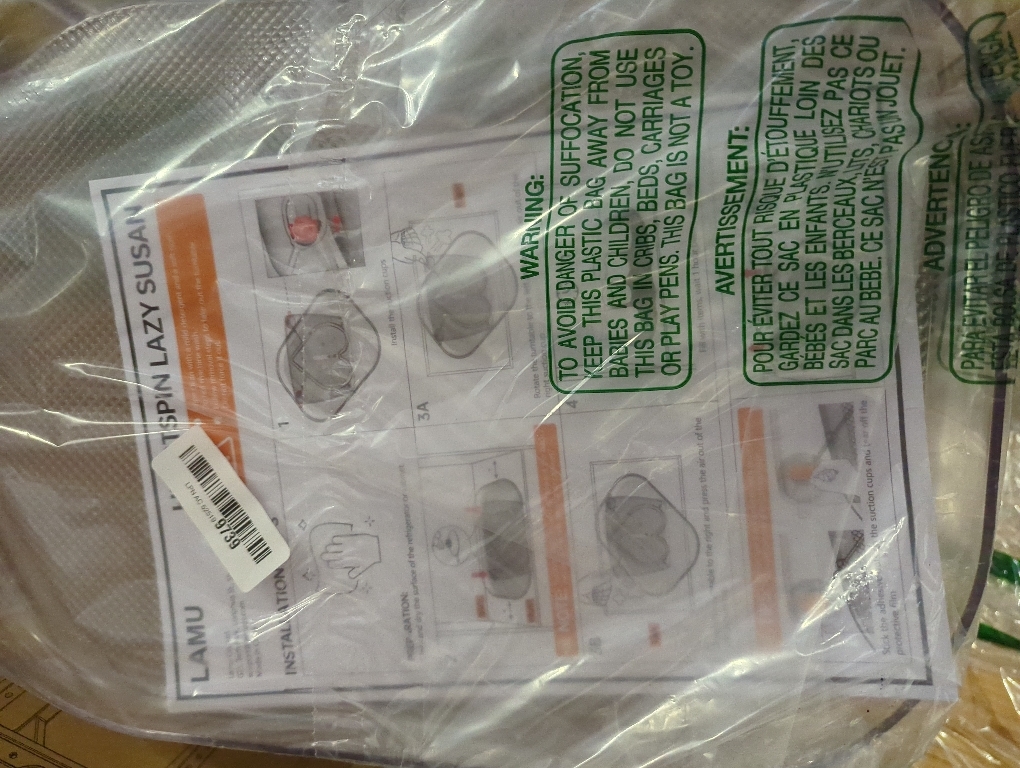 LAMU Lazy Susan Organizer 14.56''x11'' for Refrigerator Organizers and Storage Fridge Organization, Turntable Condiment Organizer for Kitchen, Table Top, Cabinet, Pantry, Countertop, 1 Pack