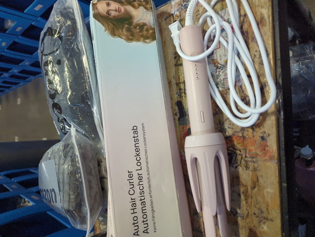 Automatic Hair Curler, Rotary Curling Iron, 1 inch Curling Iron with Anti-Tangle and auto Shut-Off, Ceramic faceplate, 4-Speed Fast Heat up