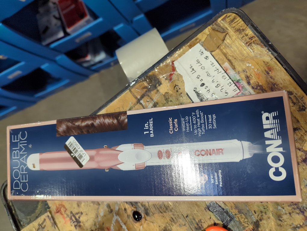 Conair Double Ceramic Gentle Rose Gold 1 Inch Curling Iron
