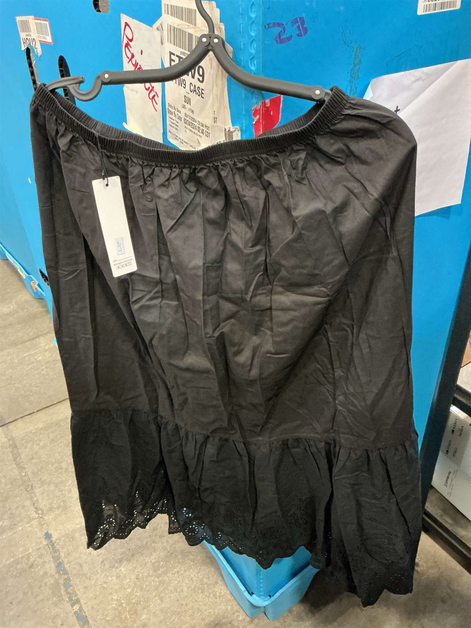 Size L skirt extender dress women slip dresses under lace cotton extenders enaguas de mujer para faldas