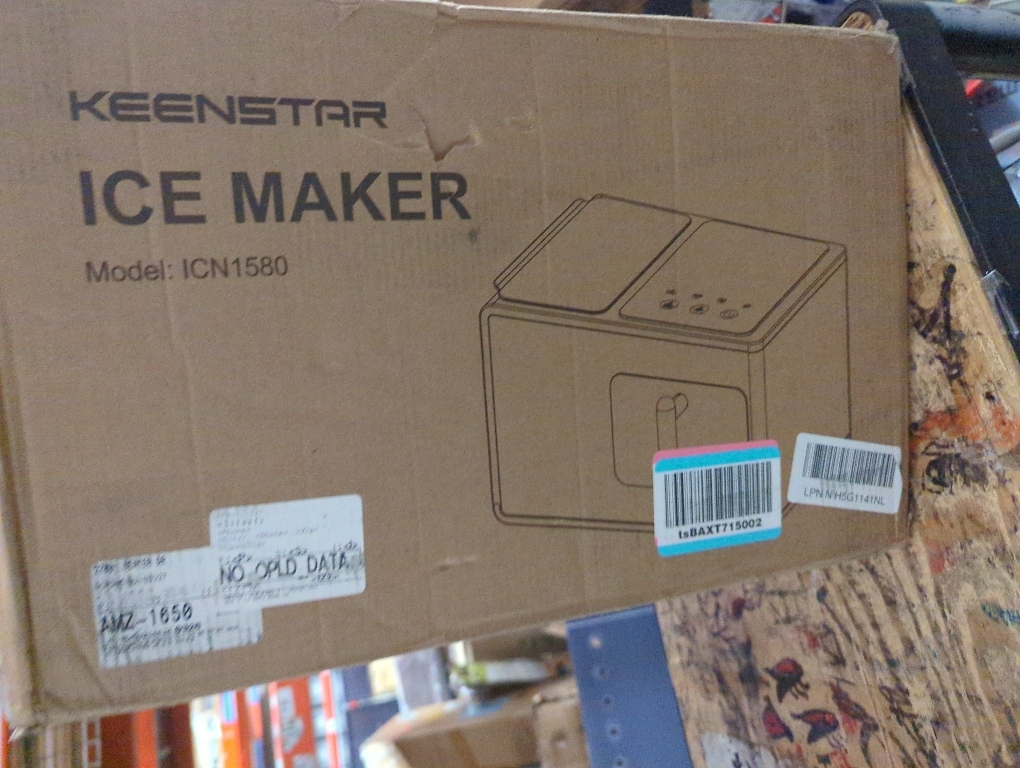 KEENSTAR Nugget Ice Maker Countertop, Large Capacity 40lbs/24H, Pebble Ice Maker with Soft Chewable Ice, Self Cleaning, Smart Touch Screen, Sonic Ice Machine for Home Office Party RV - Black