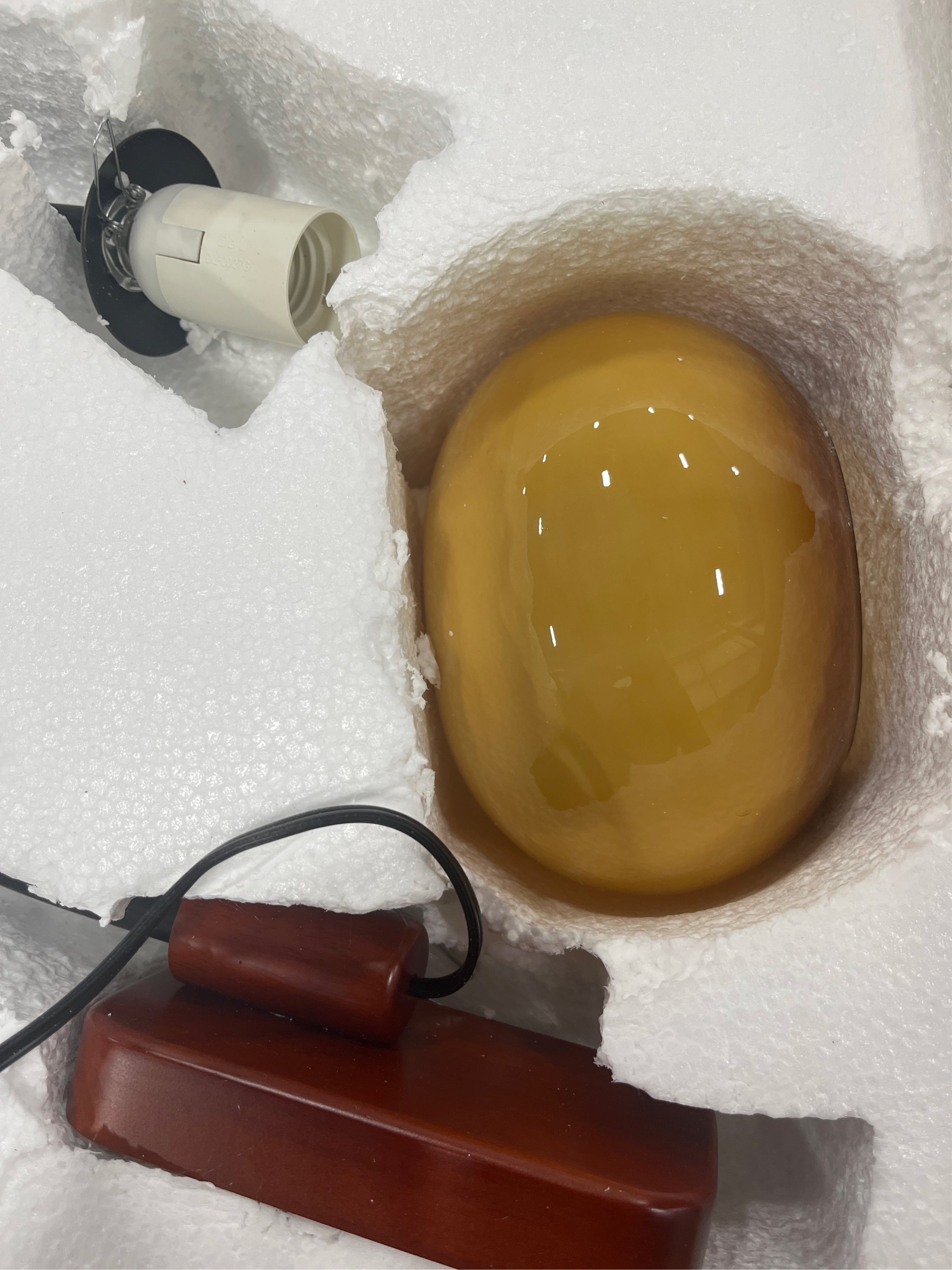 Modern Decoration Wall Sconce Mid Century with White Milk Glass Vintage Industrial Wood Wall Light Hardwired Smoke Grey Amber Farmhouse Reading Wall Lamp for Bedroom Living Room Bedside (no test)