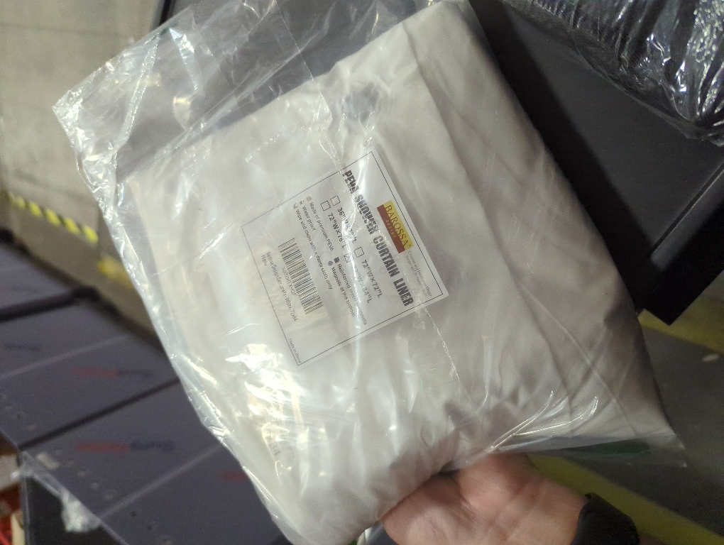 Barossa Design Extra Long Shower Curtain Liner with 6 Magnets - 72 x 84 XL White Waterproof PEVA Shower Liner for Bathroom, PVC Free, Metal Grommets - White, 72x84