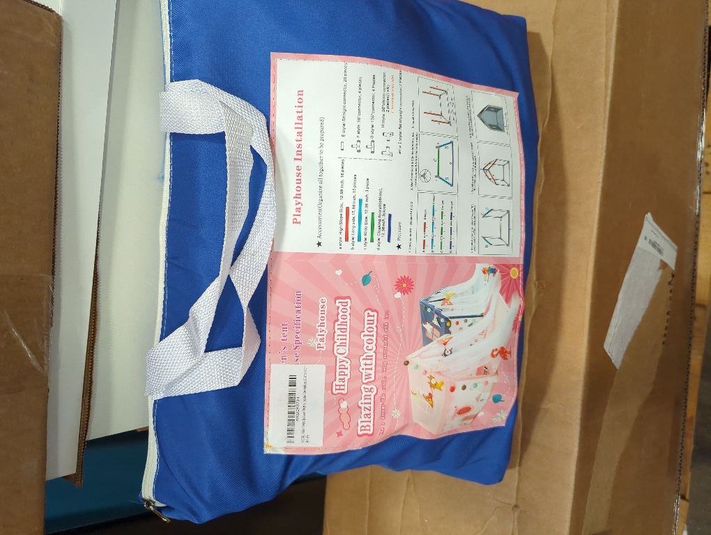 Kids Tents Indoor Playhouses Boys 9.9Ft Star String Lights Blue Tent for Upgraded Large and Longer Curtain with Colorful Accessories Decoration 50.4 x 47.3