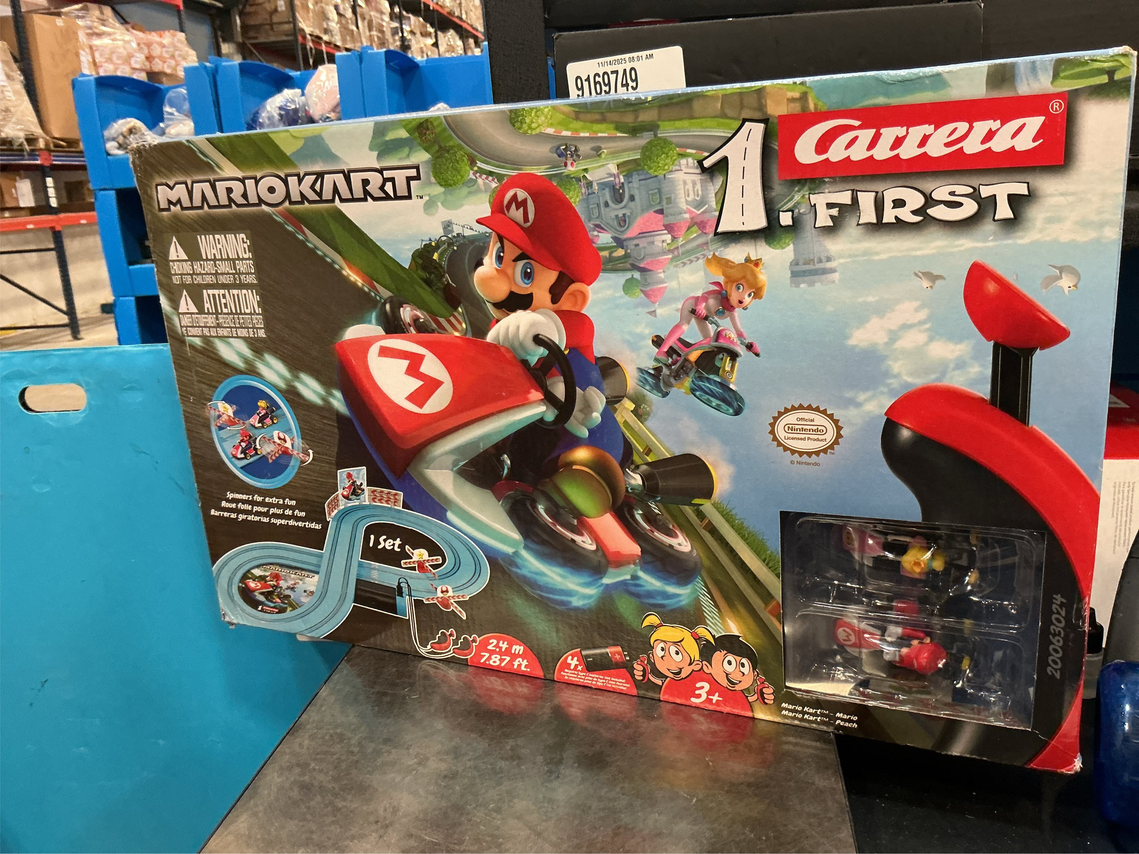 Carrera First Mario Kart Racing Set - featuring Mario and Peach