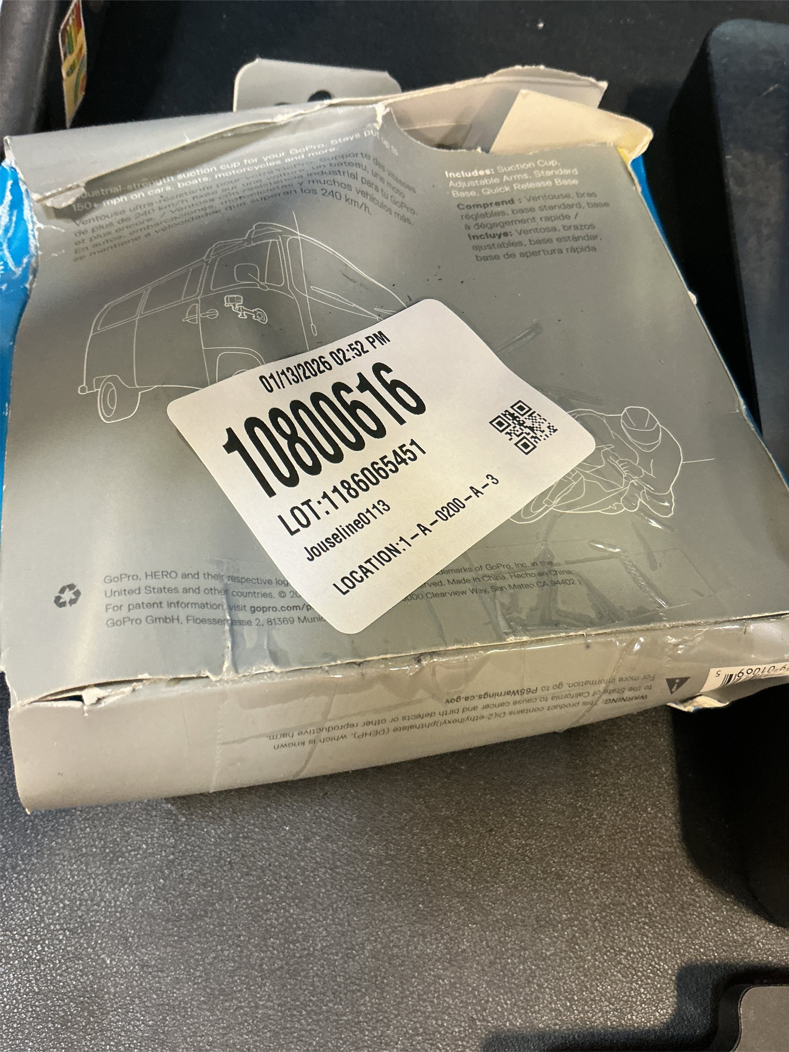 GoPro Suction Cup Camera Mount