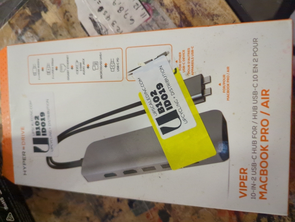 HyperDrive 10-in-2 USB C Dock, Dual Monitor HDMI 4K@60Hz, 60W USBC Power Delivery, Gigabit Ethernet, USB-C Hub Adapter for MacBook Pro with M1 Pro/Max 2021, MacBook Pro 2016-2019, MacBook Air (Gray)