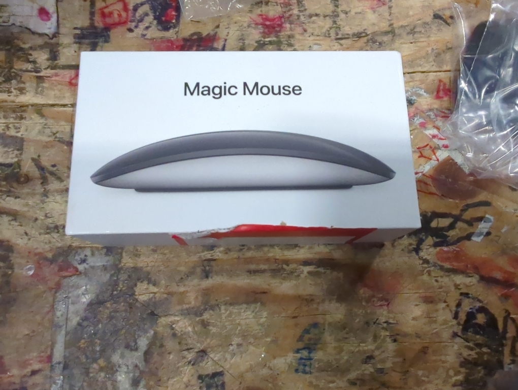 Apple Magic Mouse ​​​​​​​ (Wireless, Rechargable) - Black Multi-Touch Surface (Renewed)