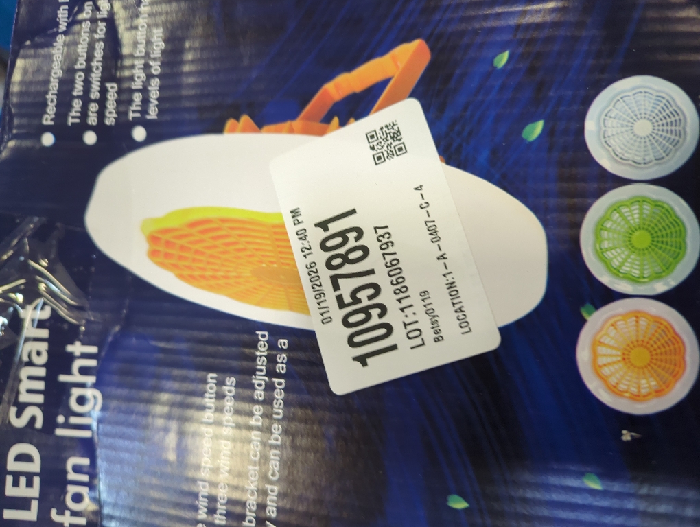 GQMYCDM Modern Ceiling Fans with Lights, Enclosed Ceiling Fan with Light and Remote, Bladeless Ceiling Fan, Dimmable Smart Ceiling Fans for Bedroom Living Room Kitchen Home Indoor(Orange)