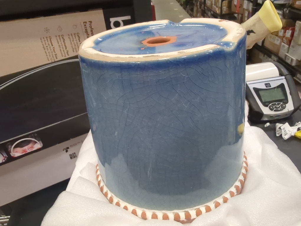 Ceramic Plant Pot,5 6 Inch Flower Pots with Drainage Hole&Tray,Ceramic Planter for Succulents Cactus,Indoor/Outdoor Pot for Plants,Set of 2- Patina