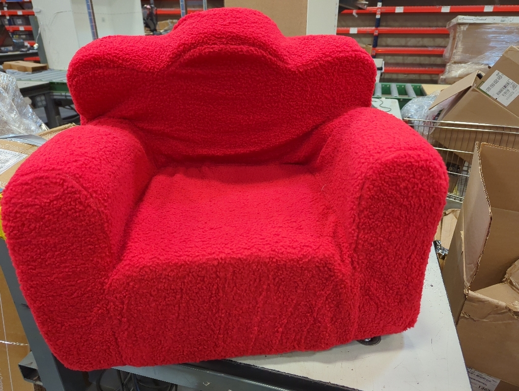 Tiita Kids Couch Plush Toddler Chair, Cloud-Like Glow in The Dark Kids Sofa Toddler Reading Chair with Washable Cover Carrying Handle, Convertible Children Sofa Chair for Girls and Boys