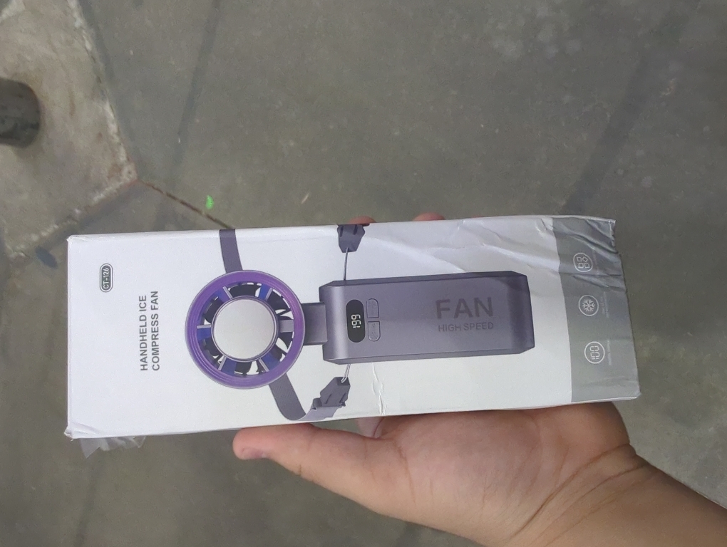 Ventilador Portátil De Mano Pantalla Led,velocidad Ajustable ...