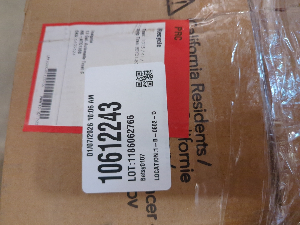 Insignia™ - 13 Gal. Automatic Trash Can - Stainless Steel