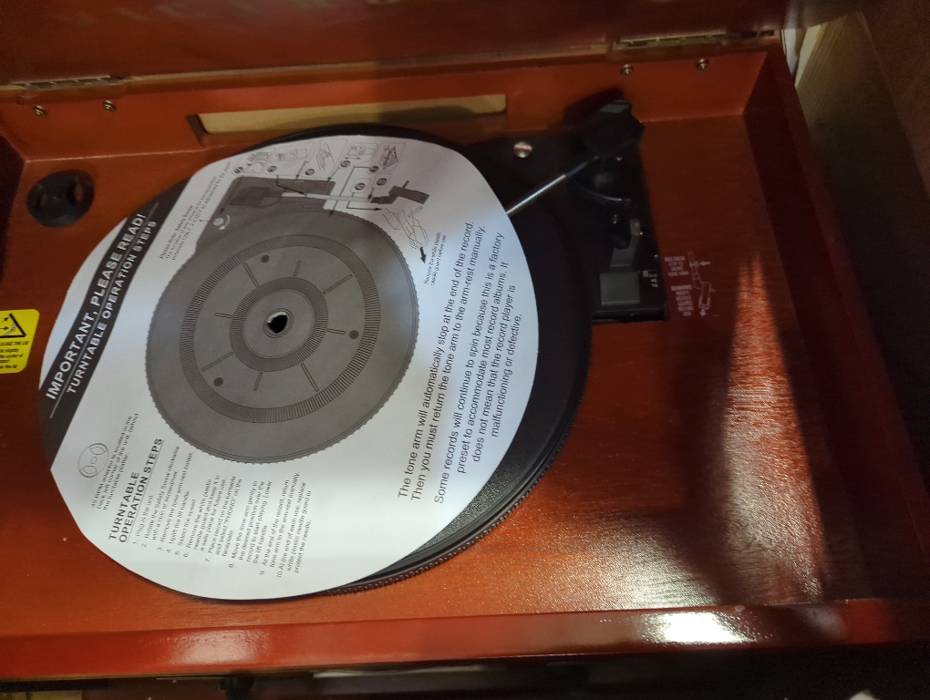 Victrola Aviator 8-in-1 Bluetooth Record Player & Multimedia Center with Built-in Stereo Speakers - 3-Speed Turntable, Vinyl to MP3 Recording, Wireless Music Streaming, Mahogany