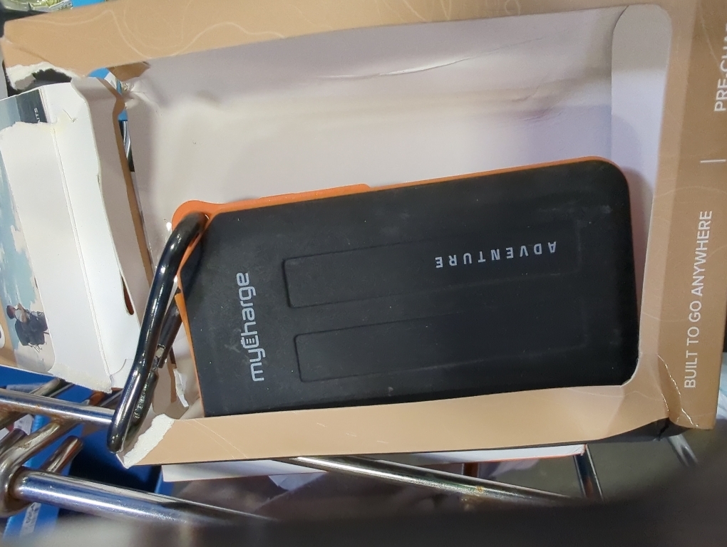 myCharge Portable Charger Waterproof USB C Power Bank Adventure, Rugged Outdoor External Battery Pack Backup (6700 mAh (Blue))