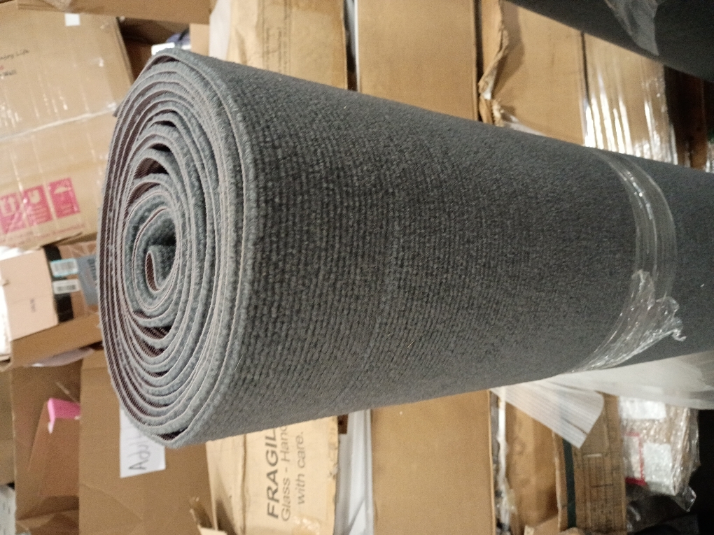 Marine Carpet,6 FT x 18 FT Dark Gray Indoor Outdoor Carpet 0.2 Thick Boat Carpet with Water-Proof TPE Backing, Non-Slide Outdoor Marine Carpet Roll for Home, Patio, Porch, Deck