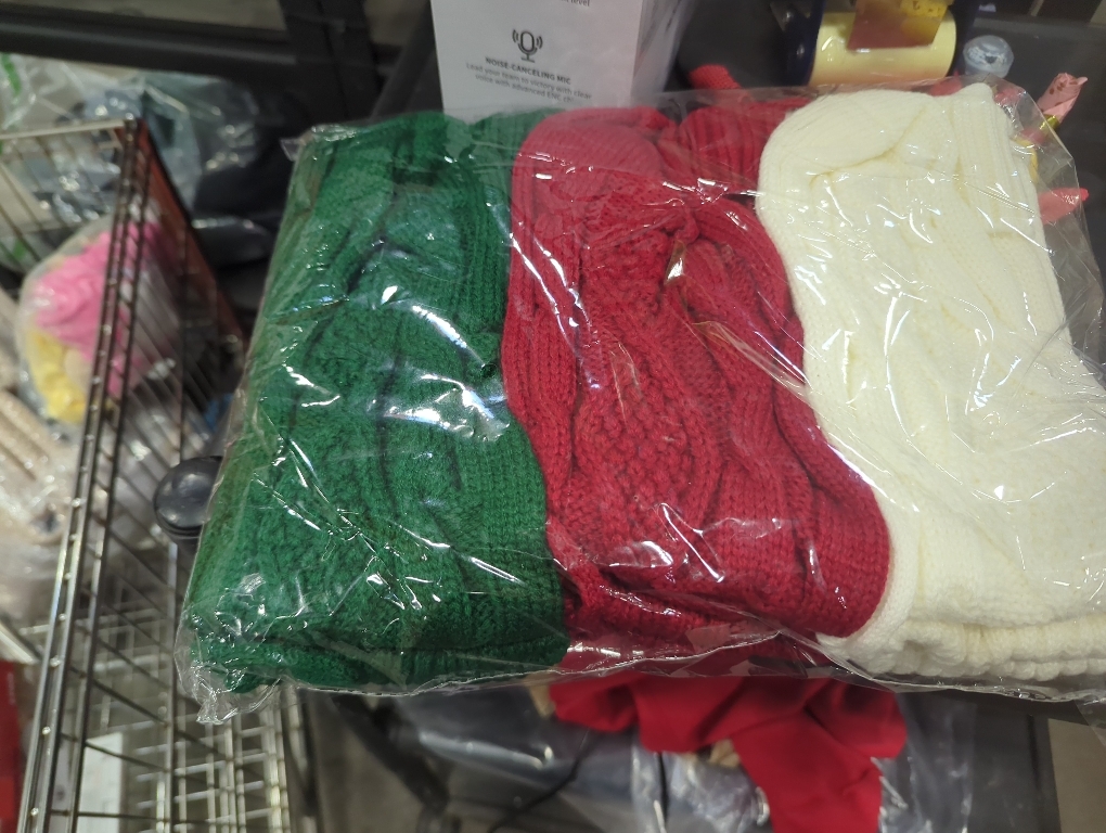 Christmas Stockings Knitted Fireplace Hanging Holiday Vintage Family Xmas Stocking for Family Christmas Decorations