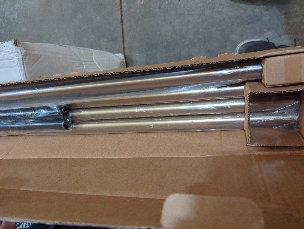 Ivilon Window Curtain Rod End Cap - 1 inch Pole. 120 to 240 Inch. Satin Nickel