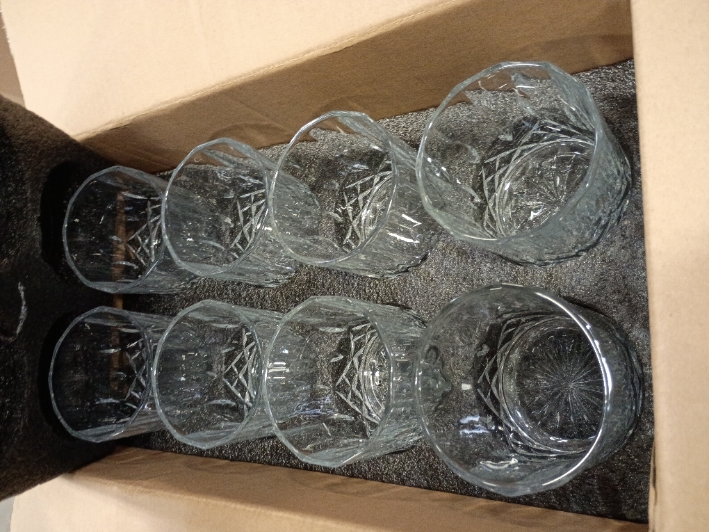 Crystal Whiskey Glasses Set of 8(Buy 6, get 2 Free), 11 OZ Old Fashioned Whiskey Glasses, Bourbon Cocktail Rocks Glasses, Clear Bar Glasses for Drinking Scotch Vodka Tequila Rum Gift for Men