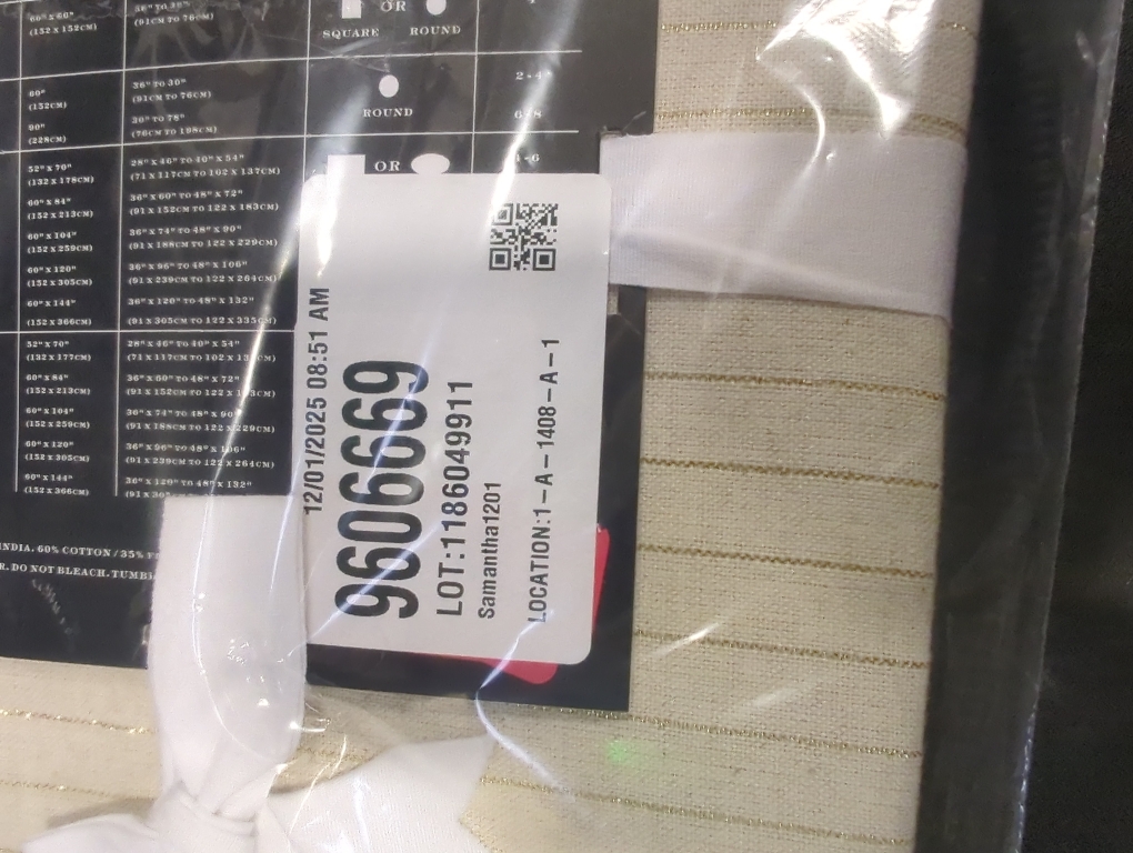 Max Studio Home Oblong TableCloth