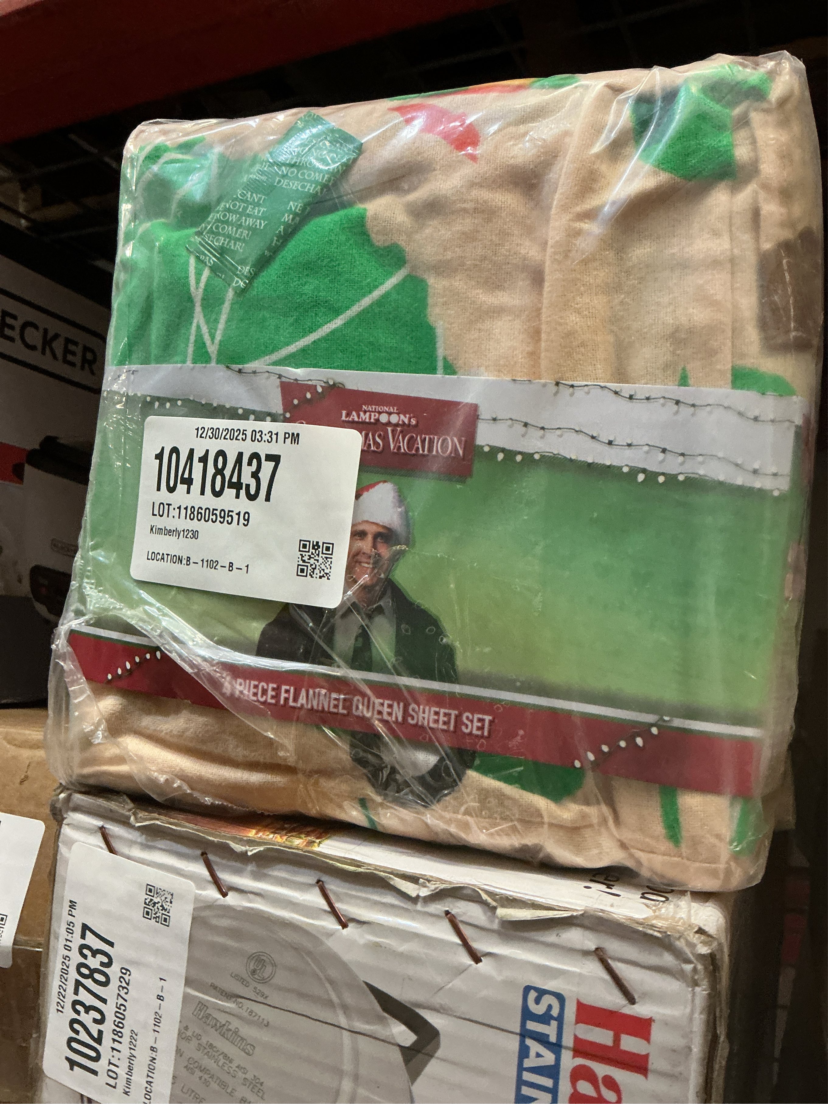 National Lampoon's Christmas Vacation Holiday & Christmas Bedding Super Soft 100% Cotton Flannel Sheet Set, Queen, (Officially Licensed Product) by Franco