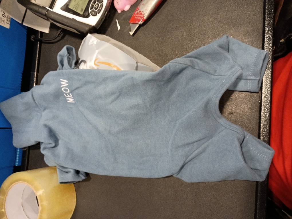 ROZKITCH Sphynx Cat Shirt, Breathable Soft Jumpers for Hairless Cats Only, Coat with Four Legs, Warm Sweater T-Shirt Pajamas Jumpsuit Vest Cornish Rex, Devon Rex, Peterbald Blue XL