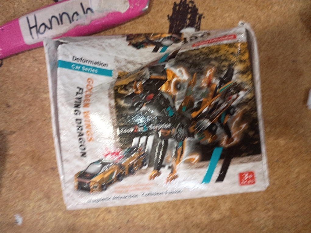 Collision Transforming Dinosaur Car Toy, 2 Magnetic Cars Transform into Dinosaur Toys for Kids Toddler Fun Deformation Robot Dino Car Christmas Birthday Gift Toys for Boys Girl(Golden Dragon)