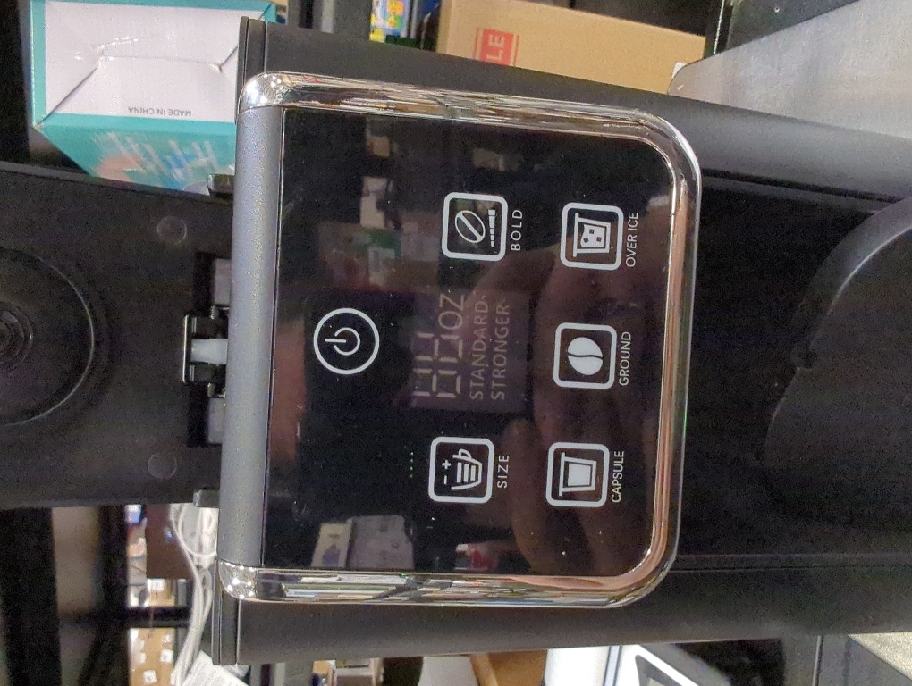 Hot & Iced Coffee Maker with Bold Setting, Single Serve Coffee Maker for K Cup and Grounds, 6-14 Oz Brew Sizes, 50 Oz Removable Water Tank, One Cup Coffee Machine with Reusable Filter, Black