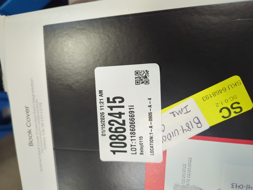 SAMSUNG Galaxy Tab S7 FE Book Cover, Protective Tablet Case w/ 2 Viewing Angles, Magnetic Design, S Pen Holder, Slim, Lightweight, US Version, Mystic Black