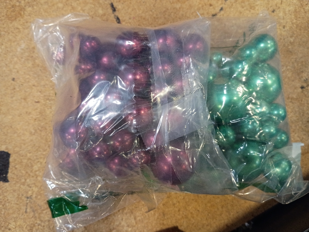 150Pcs Green Polished No Hole Faux Pearl Beads for Vase Filling Decorations, Plastic Pearls Vase Fillers, Table Scatters, Wedding Centerpiece, Home Decor, 8/14/20 mm