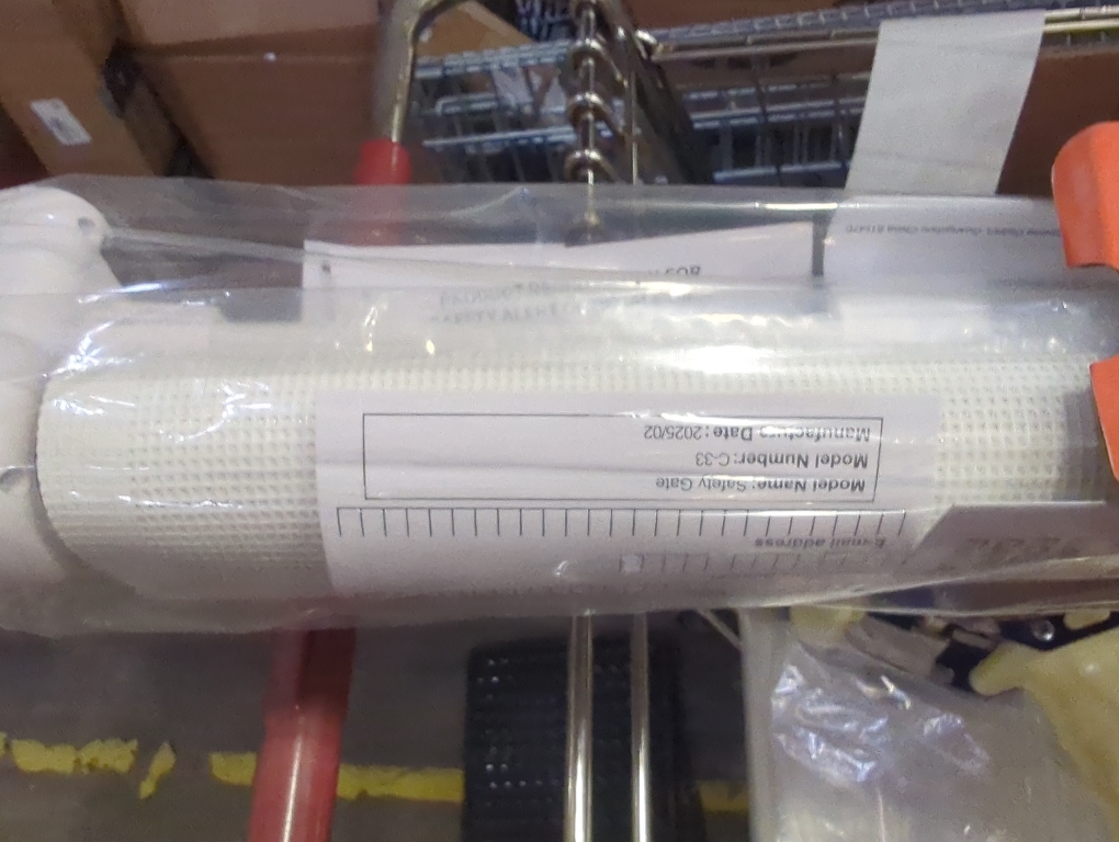 Size 42 Color White Reinforced 42” Extra Tall Retractable Dog Gate for Doorways 60” Wide Mesh Baby Gate, Tall Baby Gates for Stairs with Rods to Prevent Crawling Through Retractable Pet Gate Indoor Outdoor, White