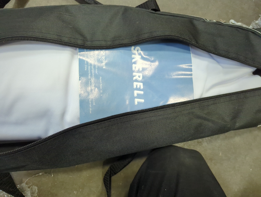 Outdoor Projector Screen with Stand 100 Inch: Portable Projection Screen for Outside Theater Home Backyard Movies