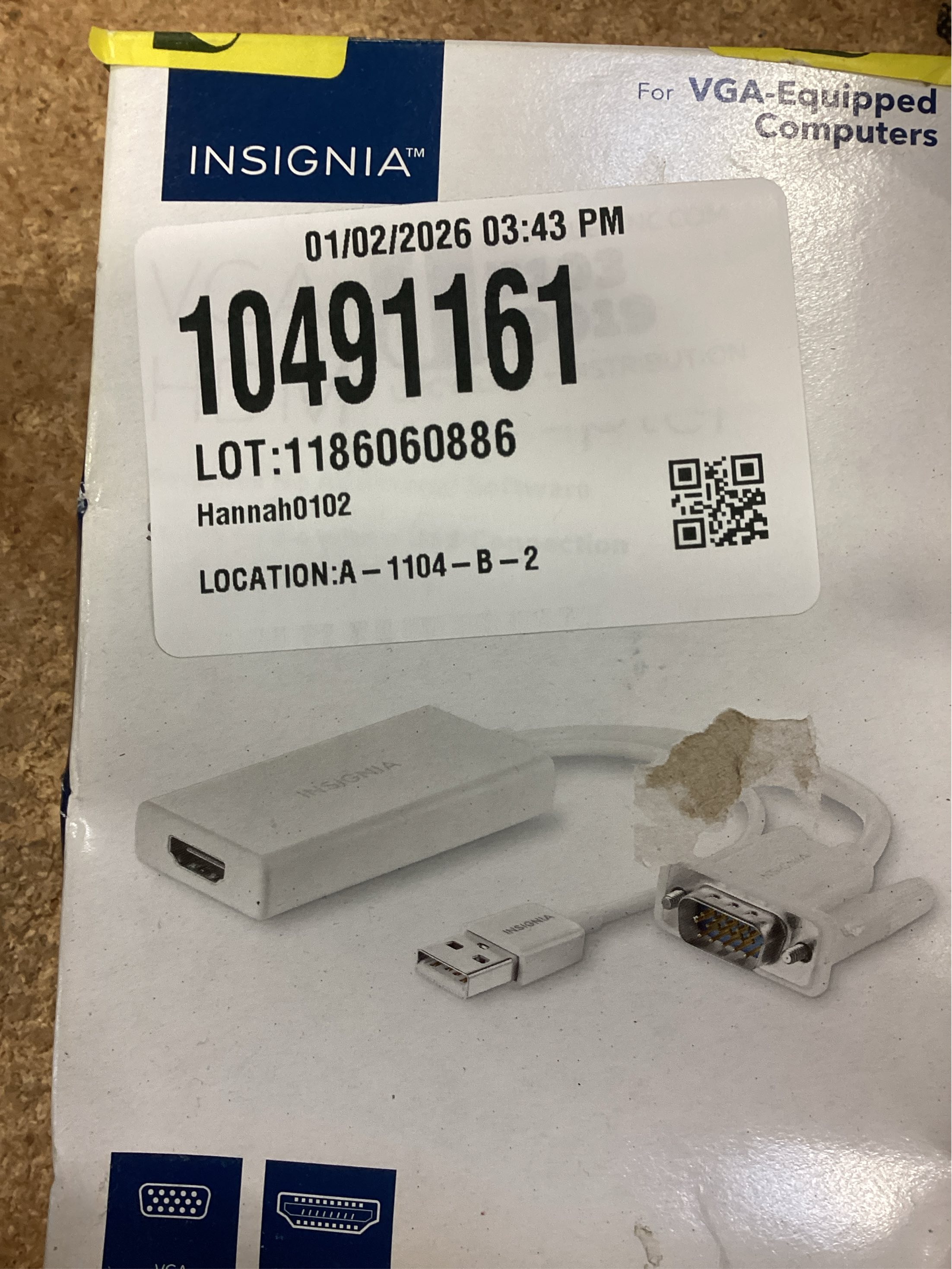 INSIGNIA VGA to HDMI Adapter - Model: NS-PCAVH