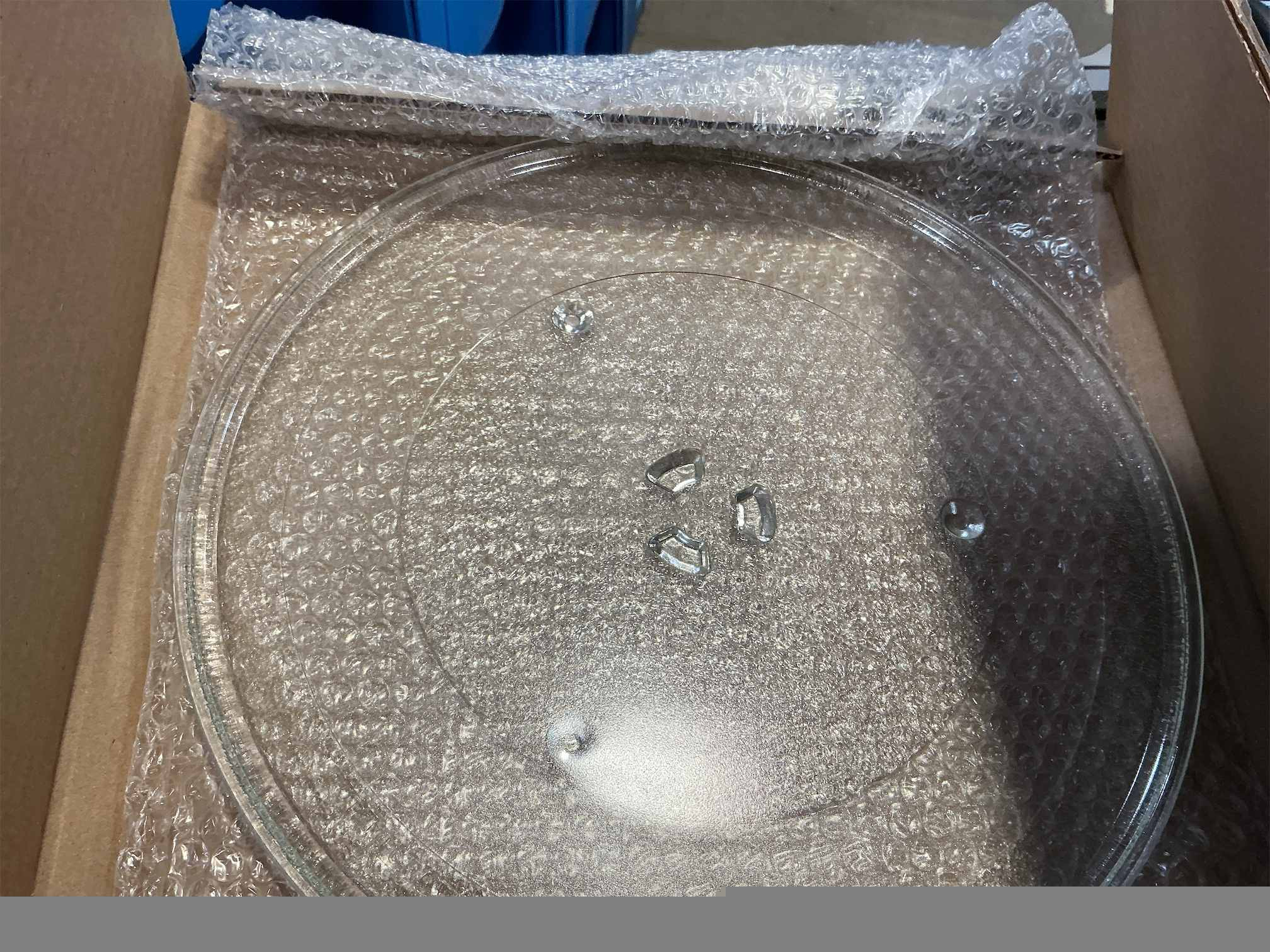 10 1/2 Inches Replacement Microwave Glass Plate Compatible with Hamilton Beach 252100500497, HB-P90D23, Microwave Glass Turntable Compatible with GE, Sunbeam, Emerson P23, Replace Part #252100500497