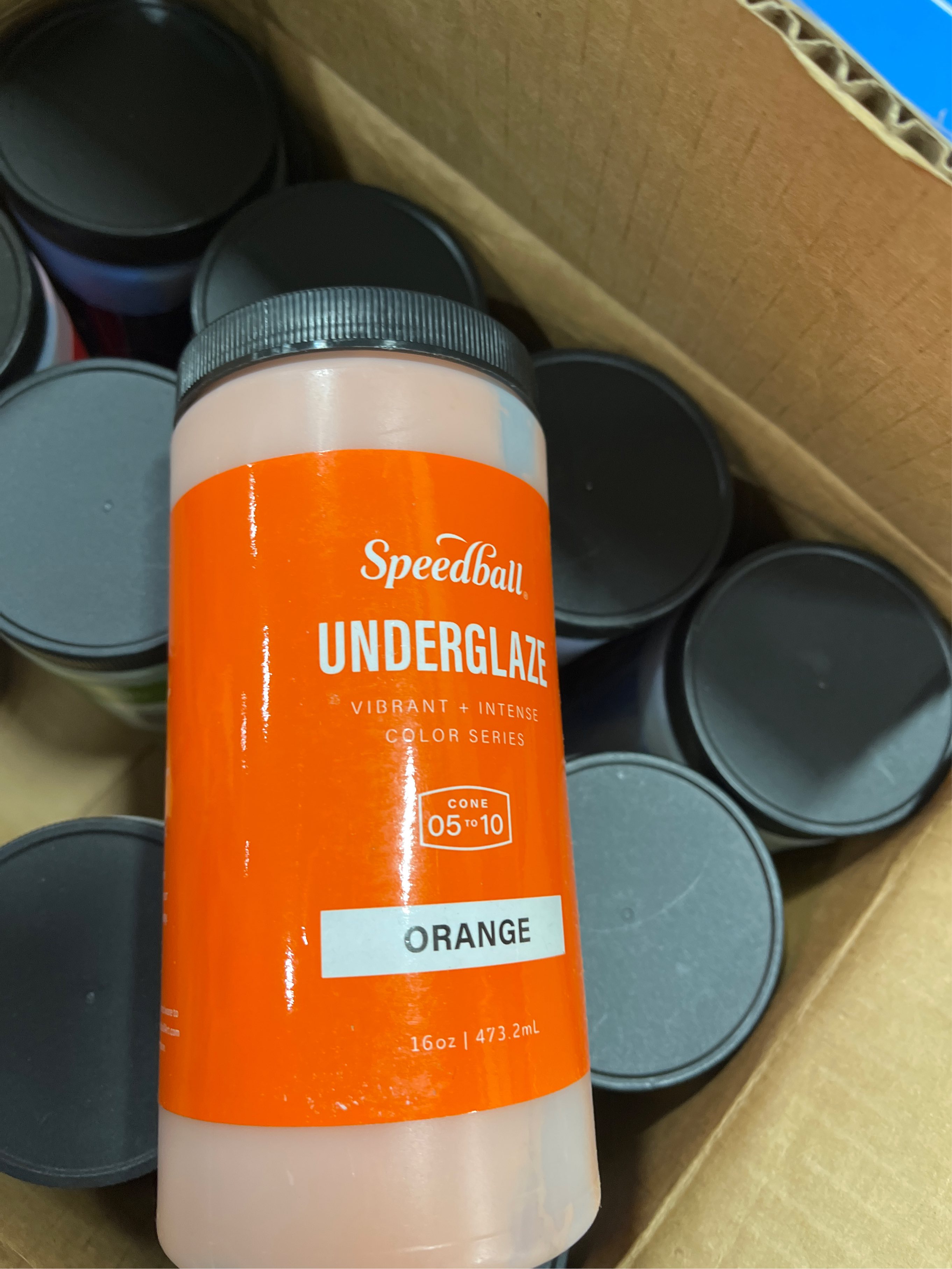 Speedball Underglaze Deluxe Pack, (12) 16-Ounce Colors, 2020 Color Glaze Assortment for Pottery & Ceramics