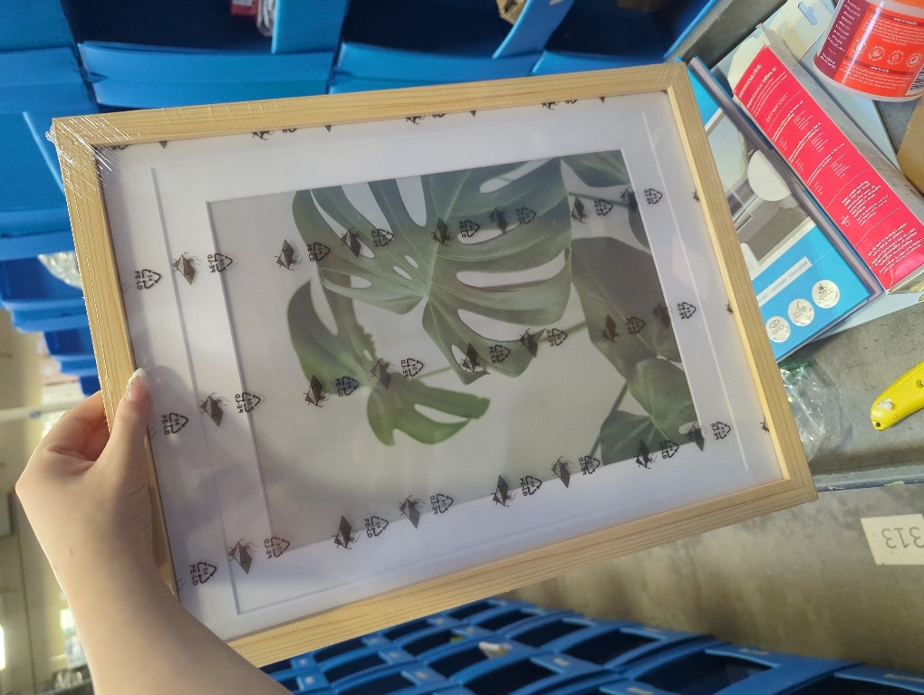 Egofine 12x16 Picture Frame Natural Wood Made of Solid Wood with Plexiglass, Display Pictures 9x12/11x14 with Mat or 12x16 Without Mat, for Wall Mounting Photo Frame
