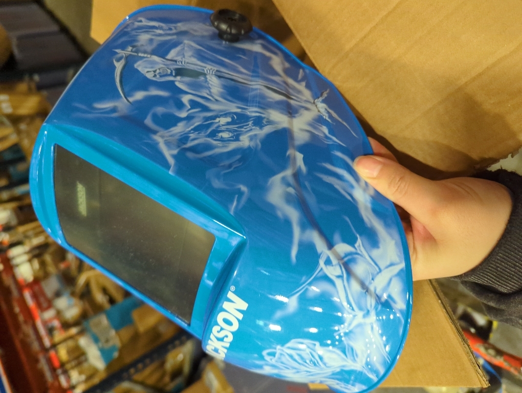 Jackson Safety Premium Graphic Welding Hood with ADF - Ultra Lightweight Auto Darkening Welding Helmet - ANSI Z87.1 (Multiple Styles)