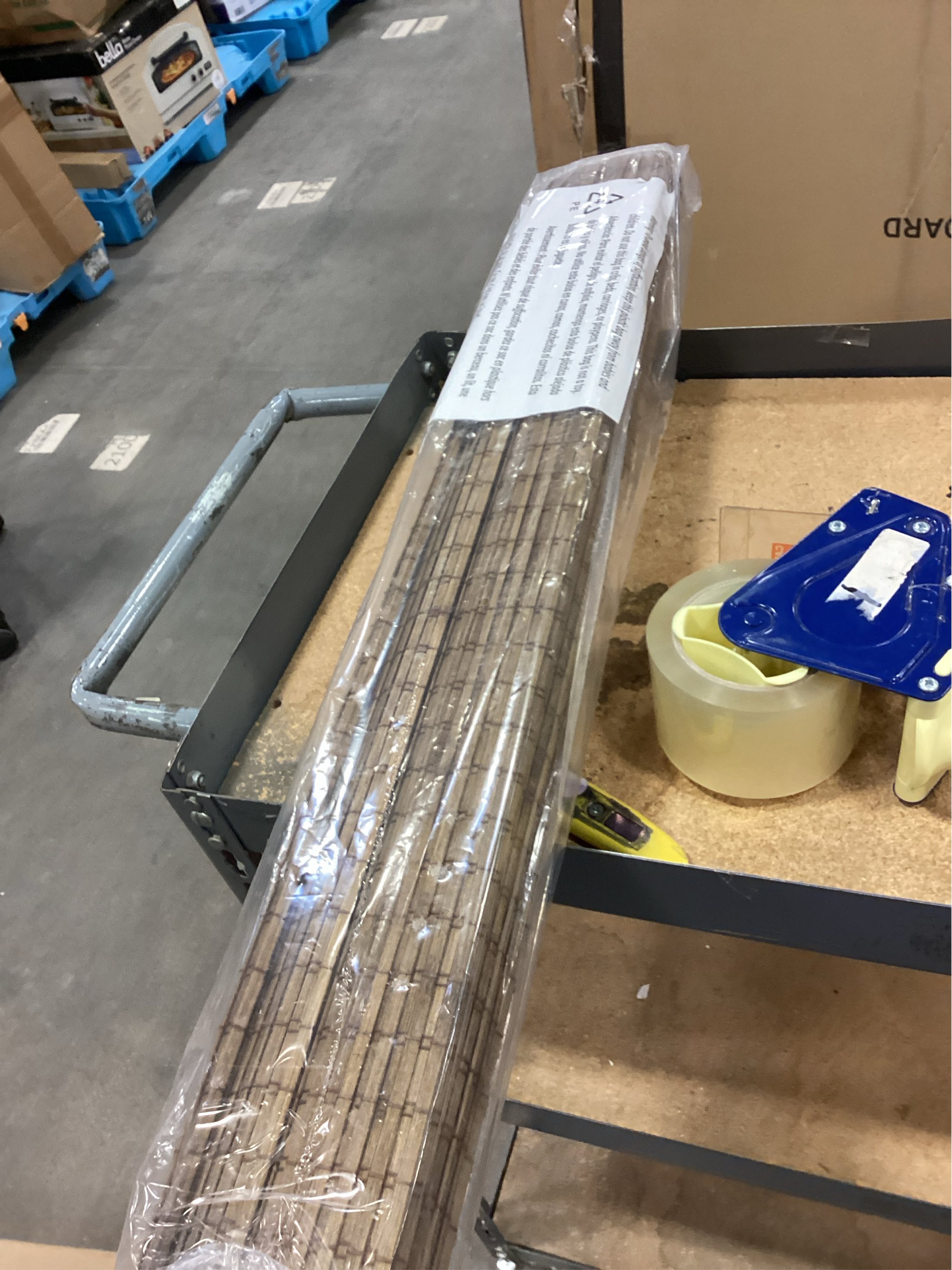 LazBlinds Cordless Bamboo Roman Shades, Privacy Blinds for Interior Windows, Room Darkening Roll Up Bamboo Blinds for Home & Patio, 20 W x 64 H, Highfield Teak